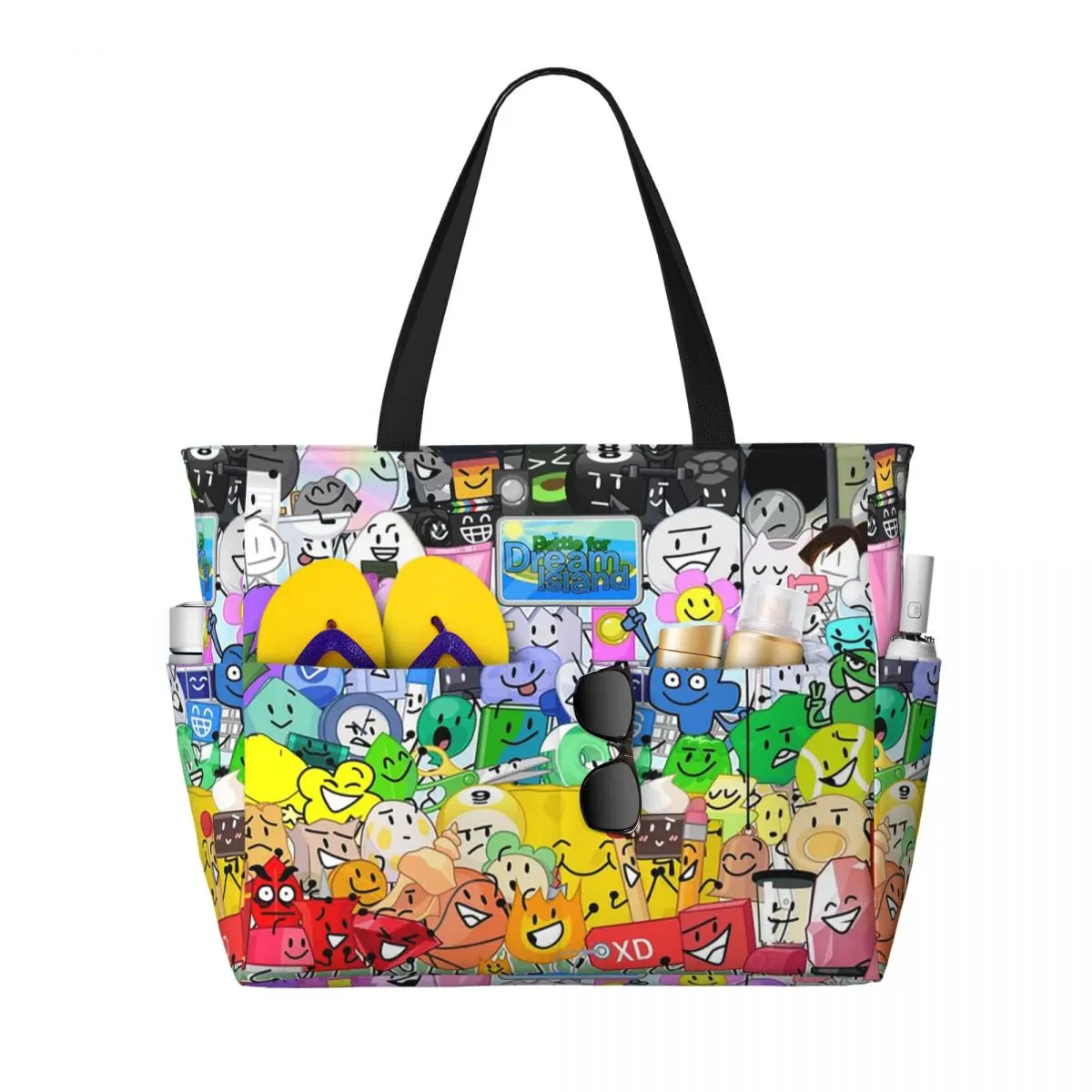 Yoga Fitness Group - BFDI Group Picture Beach Tote Bag