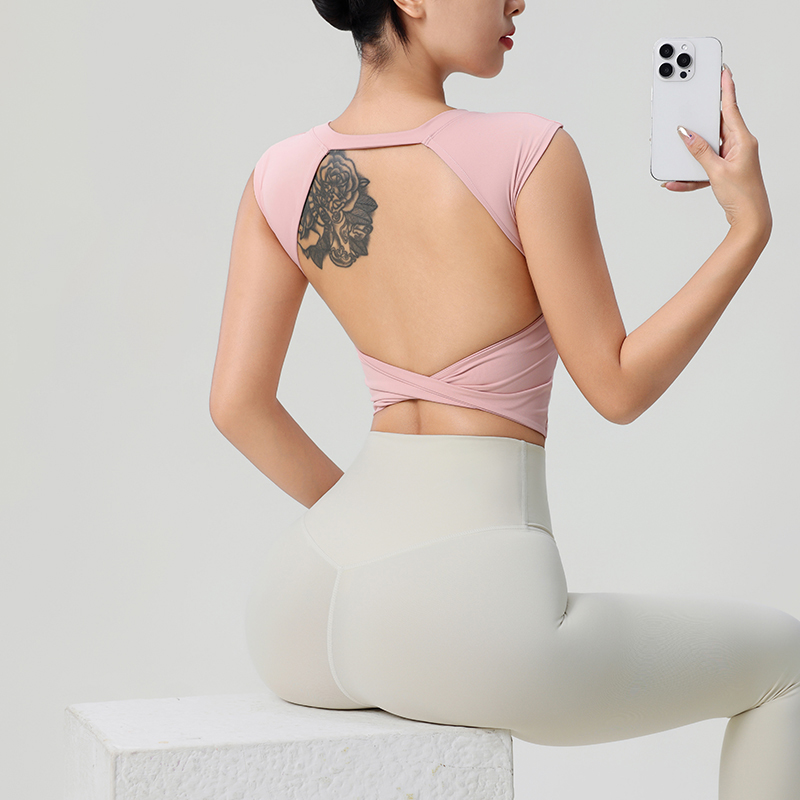 Roupas de fitness sem costas f - Yoga Fitness Top avaliação e preço
