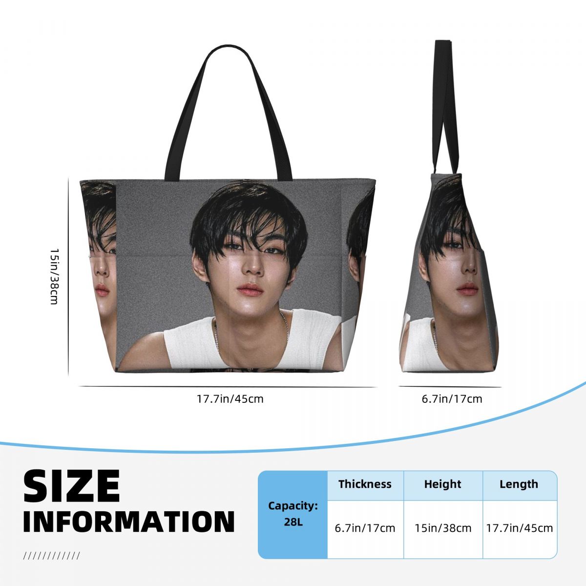Bolsa de Praia Kpop Jungwon, B - Yoga En Fitness avaliação e preço